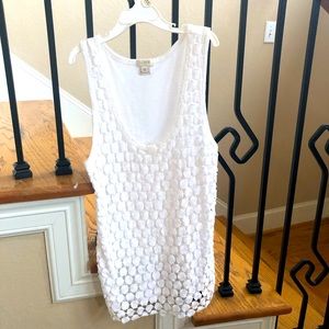 White cotton J Crew Tank Top